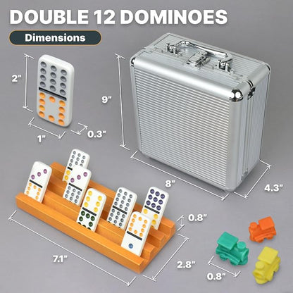 Queensell Mexican Train Dominoes Set - Image 6
