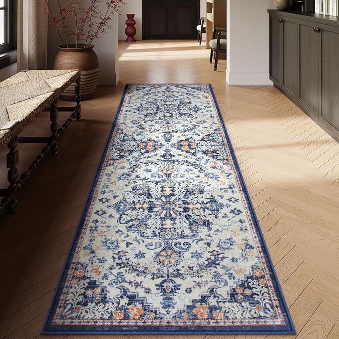 Lahome Bohemian Washable Runner Rug, Non Slip Printed Stair Carpet Runners - Image 2