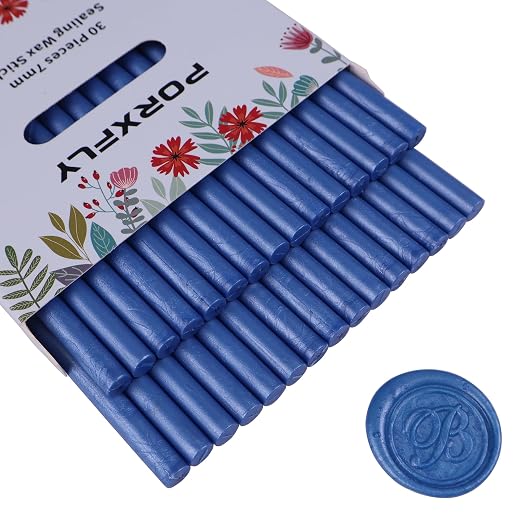 30 Pieces 7mm Sealing Wax Sticks by PORXFLY