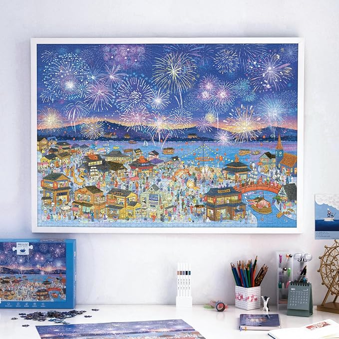MOMIBOOK Puzzles for Adults 2000 Pieces Jigsaw Puzzles of Fireworks Night Tour - Image 7