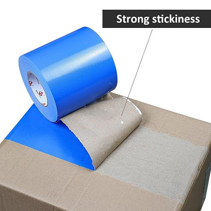 BOMEI PACK 6" Blue Duct Tape, Wider Roll, 6 Inches x 60 Yards, 9 Mil Thick - Image 3