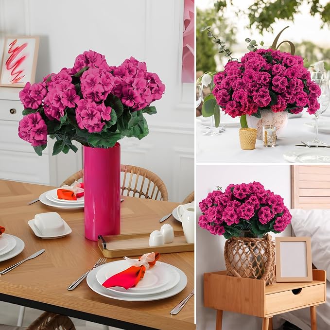 Hananona Artificial Geranium Flowers - Image 7