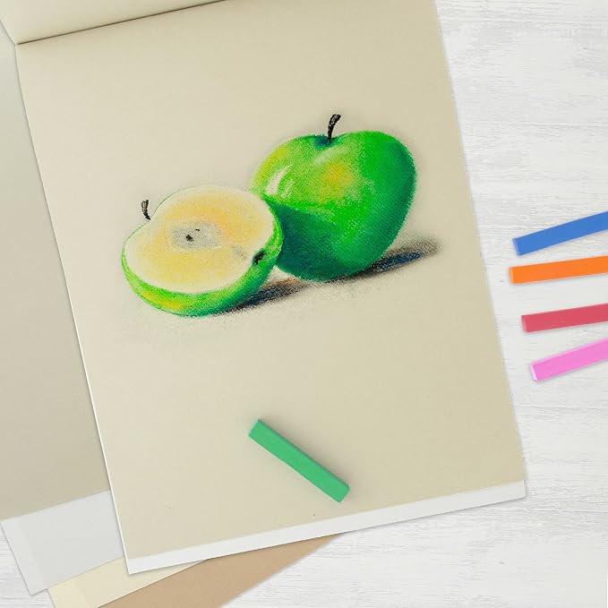U.S. Art Supply 9" x 12" Pastel Paper Pad: 2 Pack, 4 Neutral Toned Colors - Image 6