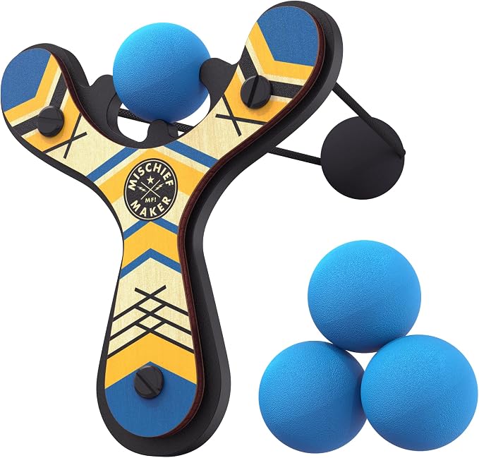 Mighty Fun! - Mischief Maker® Wooden Slingshot - Classic Series - Real Wood by MightyFun