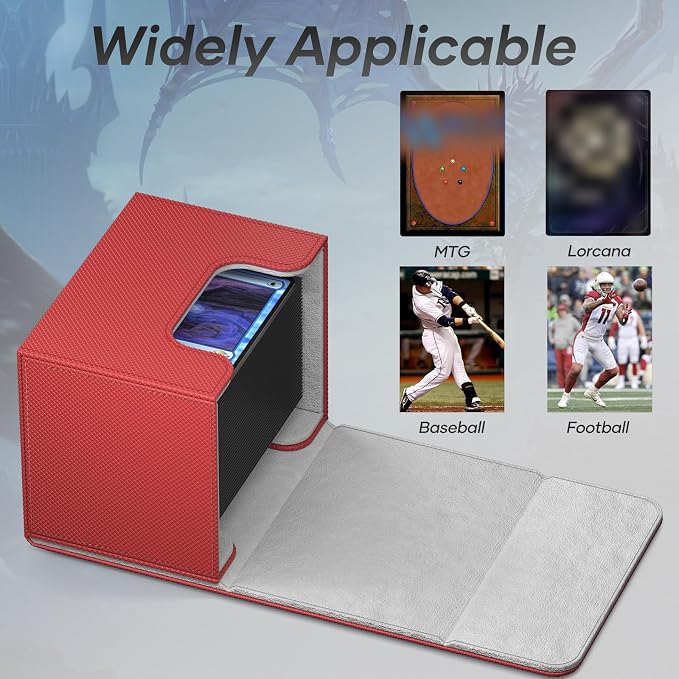Mlikero Card Deck Box, Commander Deck Box Holds 100+ Double-Sleeved Cards - Image 3