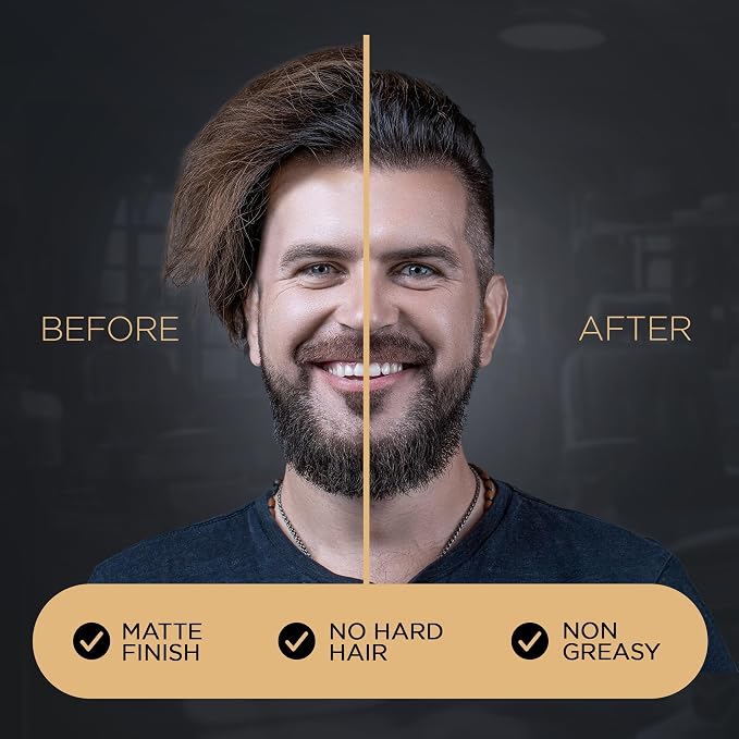Strong Hold Matte Hair Paste | Flexible & Long-Lasting Sculpting Paste - Image 3
