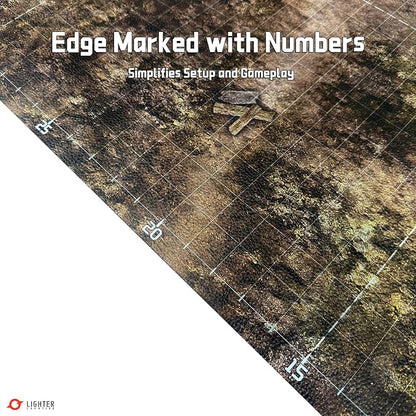 44'' x 60'' Battle Mat Gridded War-Gaming Mat - Image 3