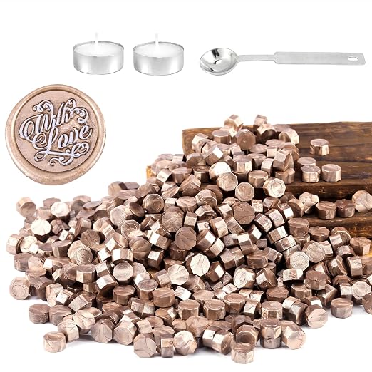 Yoption 360 Pcs Champagne Gold Sealing Wax Beads by Yoption