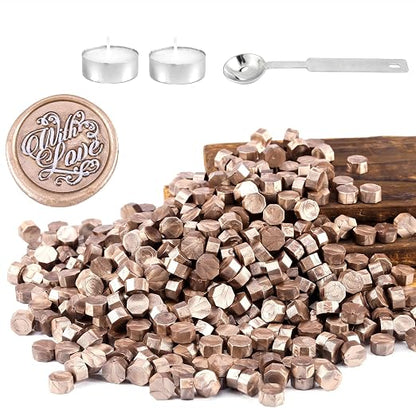 Yoption 360 Pcs Champagne Gold Sealing Wax Beads by Yoption