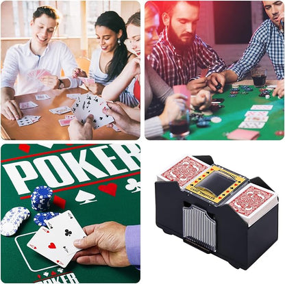 Unniweei Automatic Card Shuffler, Battery-Operated Electric Shuffler, Casino - Image 2