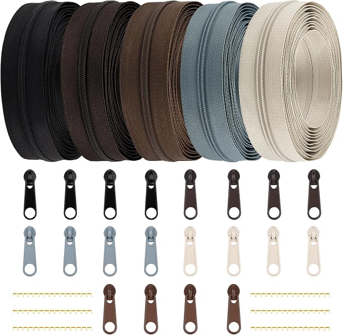 DOITEM 3 mm Nylon Endless Zipper Set by DOITEM