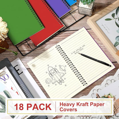 Yahenda Spiral Notebook College Ruled Journals Notebooks Lined 8.3 x 5.5 Inch - Image 4