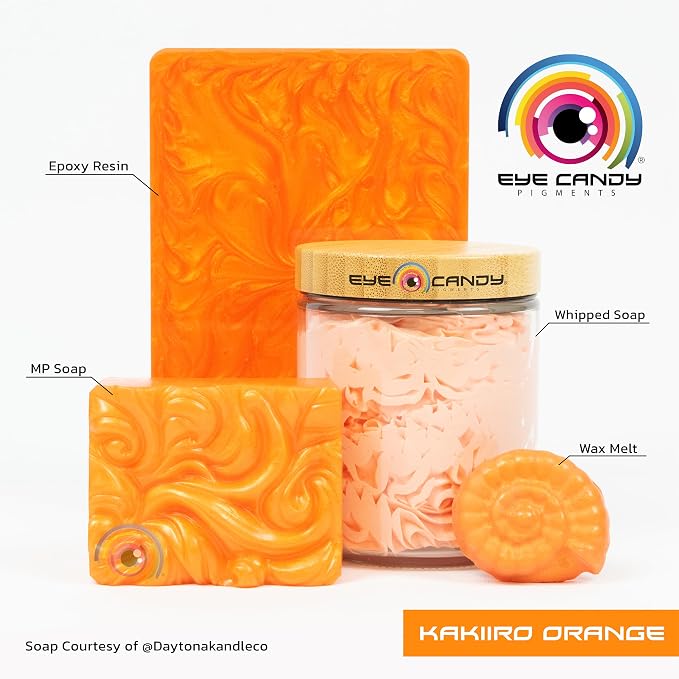 Eye Candy Pigments Premium Orange Mica Powder - Image 2