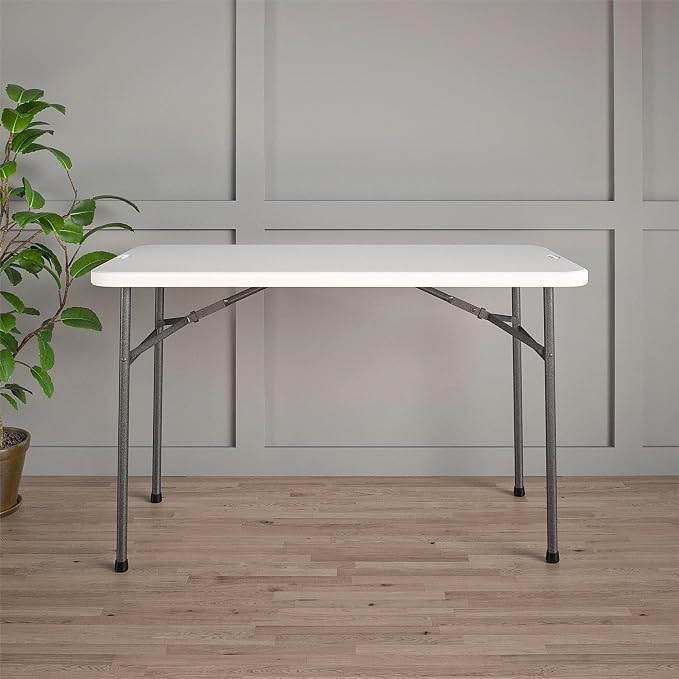 COSCO 4 ft. Straight Folding Utility Table, Indoor & Outdoor, Portable Desk - Image 8