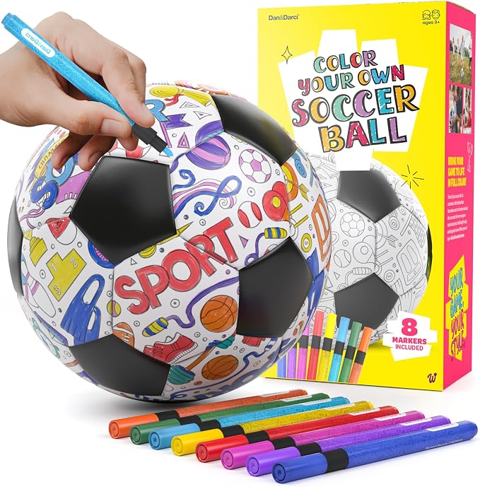 Soccer Ball Coloring Kit for Kids by Dan%26Darci