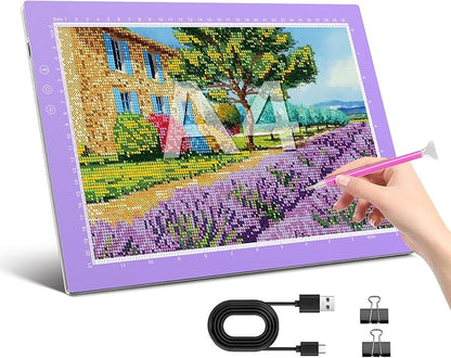 ZEXALIGHT A4 Light Box for Tracing, Light Pad for Diamond Painting by Zexalight