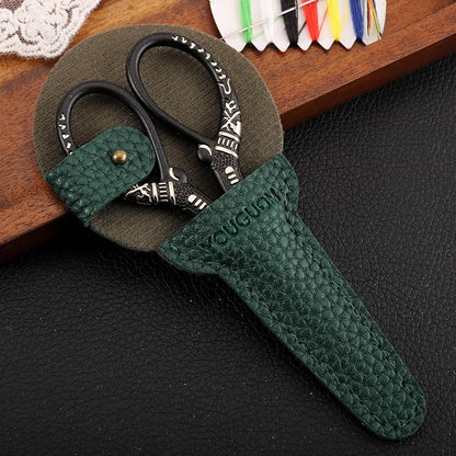 Antique Scissors with Cover, Sharp Sewing Scissor - Image 3