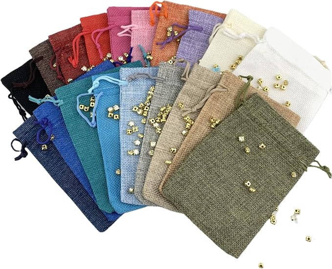Palmhomee Pack of 20 Burlap Gift Bags - Image 4
