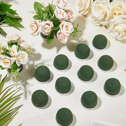 Tessco 12 Pcs Mini Floral Foam Holder Round Floral Foam - Image 6