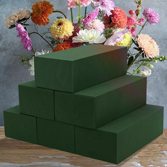 Aktor 6 Pcs Floral Foam Blocks for Fresh & Artificial Flower Arrangement by Unknown