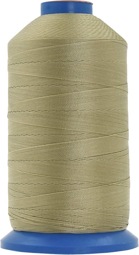 Mandala Crafts Bonded Nylon Thread Beige Heavy Duty Sewing Threads by MandalaCrafts
