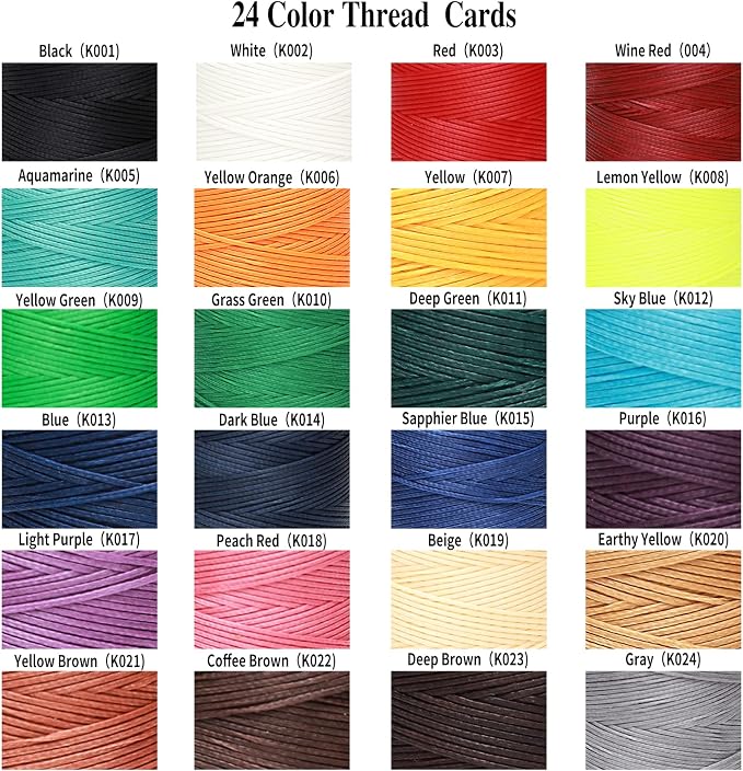 Waxed Thread, 852Yards 150D 0.8mm Flat Polyester Wax Thread - Image 4