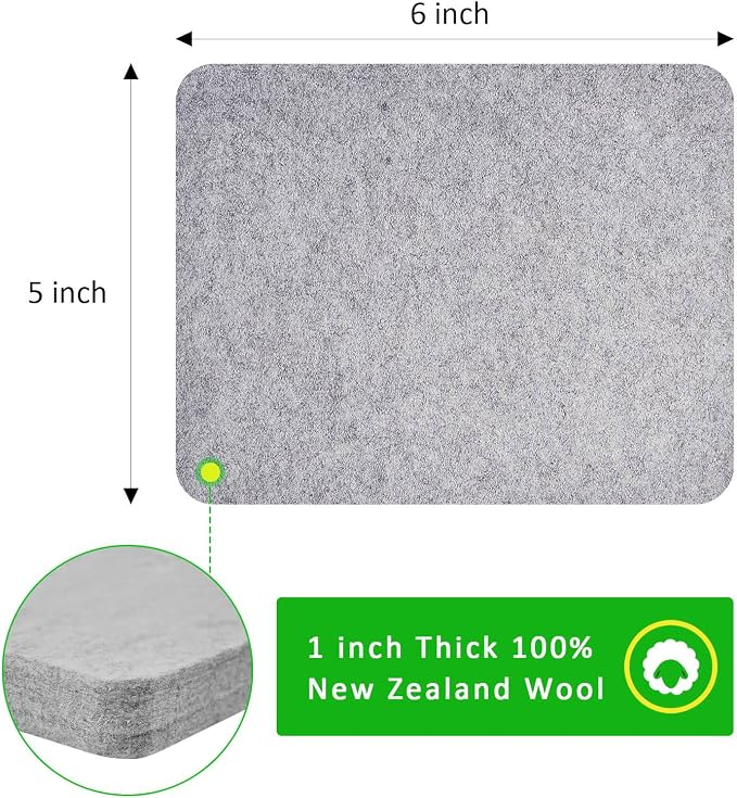 YCWEI YCWEI Needle Felting Pad, 100% Natural Wool Needled Felting Mat, Thick - Image 4