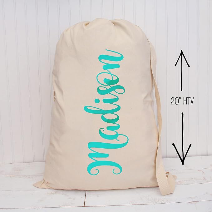Threadart Metallic Aqua Heat Transfer Vinyl Film | Custom Cut Roll 20" Wide by - Image 3