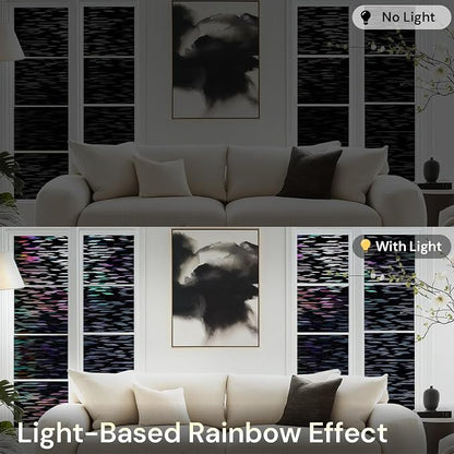 rabbitgoo Window Privacy Film, Total Blackout Window Film, Stained Glass Heat - Image 7