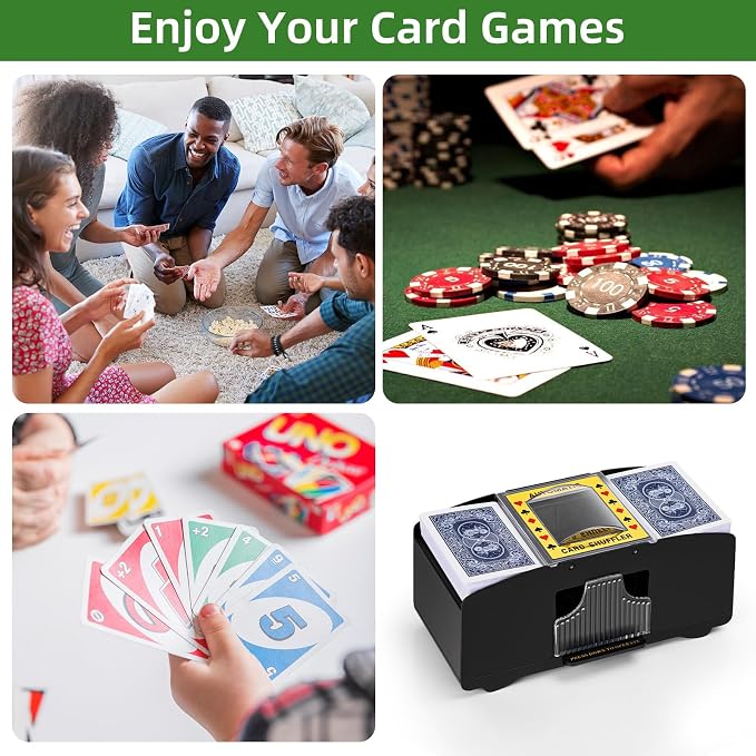 Automatic Card Shuffler 1/2/4/6 Decks, Battery Operated Electric Playing Card - Image 6