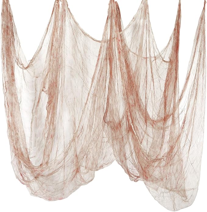 Boao Halloween Cheese cloth 70.87 x 196.85 Inch Light Bloody Cheesecloth Roll by Boao