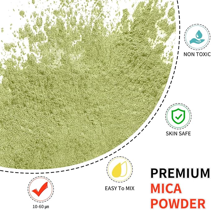 Mica Powder - 100g Mica Powder for Epoxy Resin - Metallic Color Pigment for - Image 2