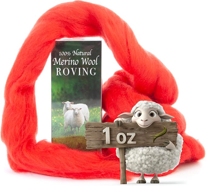 Desert Breeze Distributing 100% Natural Merino Wool Roving by DesertBreezeDistributing