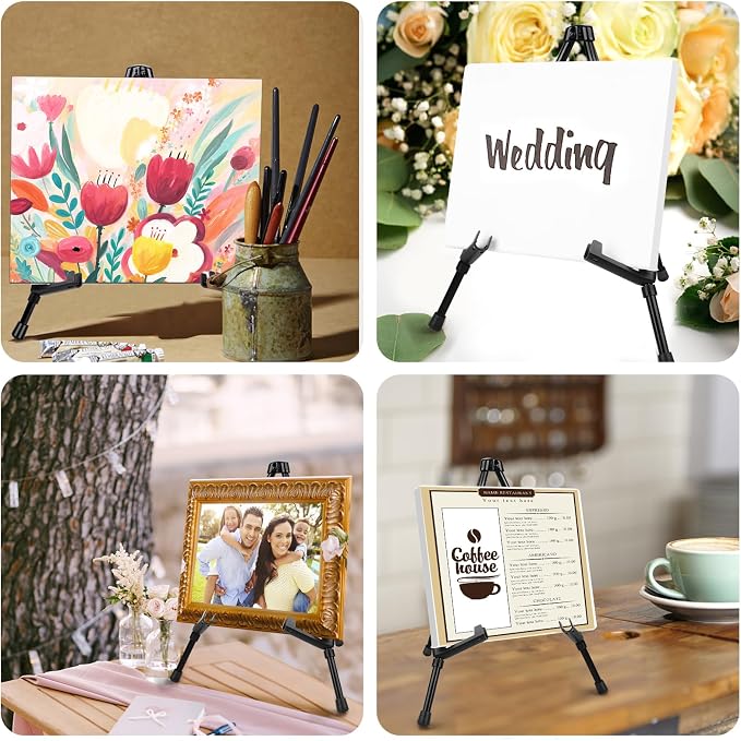 AROIC 12 Pack 14'' Tabletop Easels, Adjustable Portable Table Top Easel - Image 7