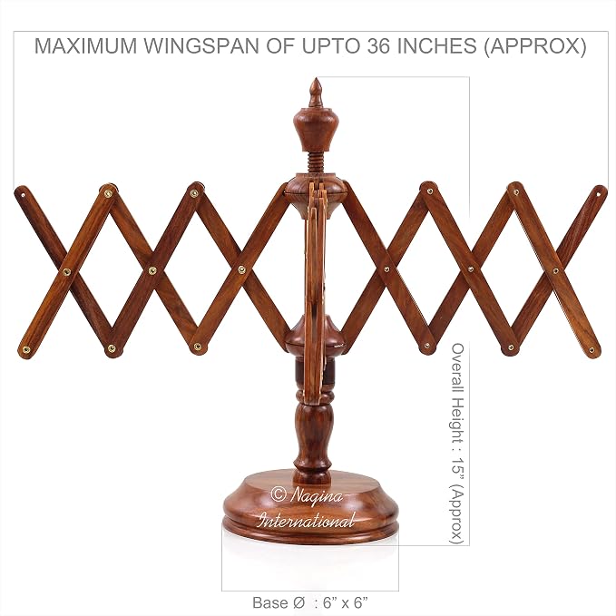 Nagina International Wooden Handcrafted Heavy Duty Wooden Yarn Ball Winder - Image 6