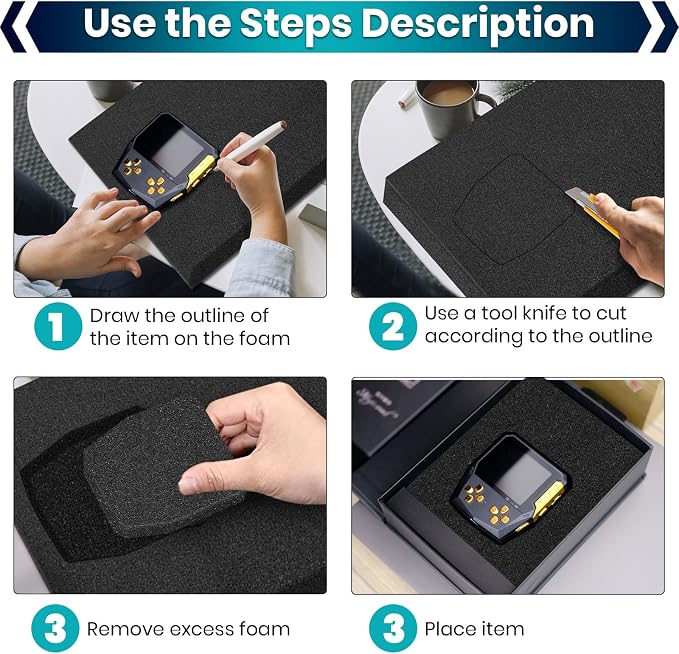 4 Pcs 16 x 12 x 1 Inches Packing Foam - Image 5