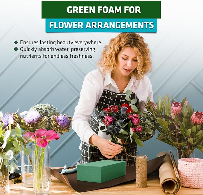 FLORABELS 6 PCS Wet Floral Foam Blocks - Image 5