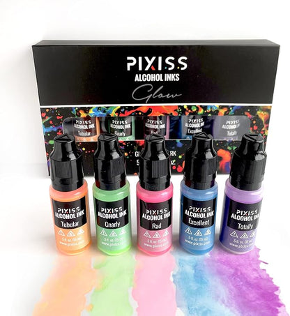 Pixiss Glow in The Dark Alcohol Ink Set - Image 8