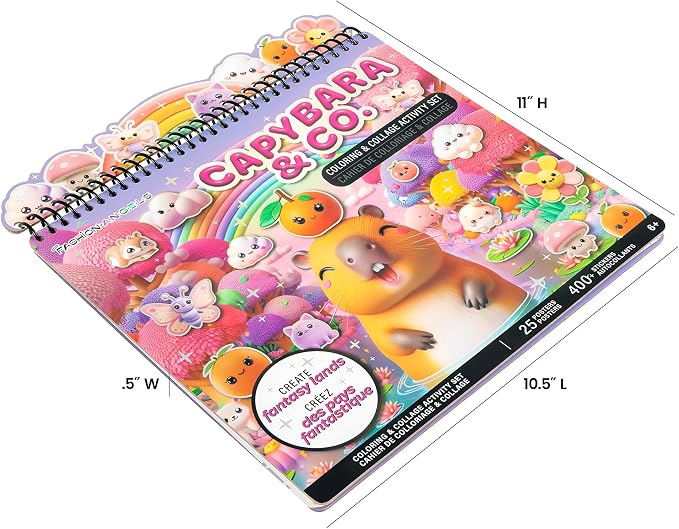 Fashion Angels Capybara & Co. Collage Activity Set, Includes 8 Sticker Sheets - Image 5