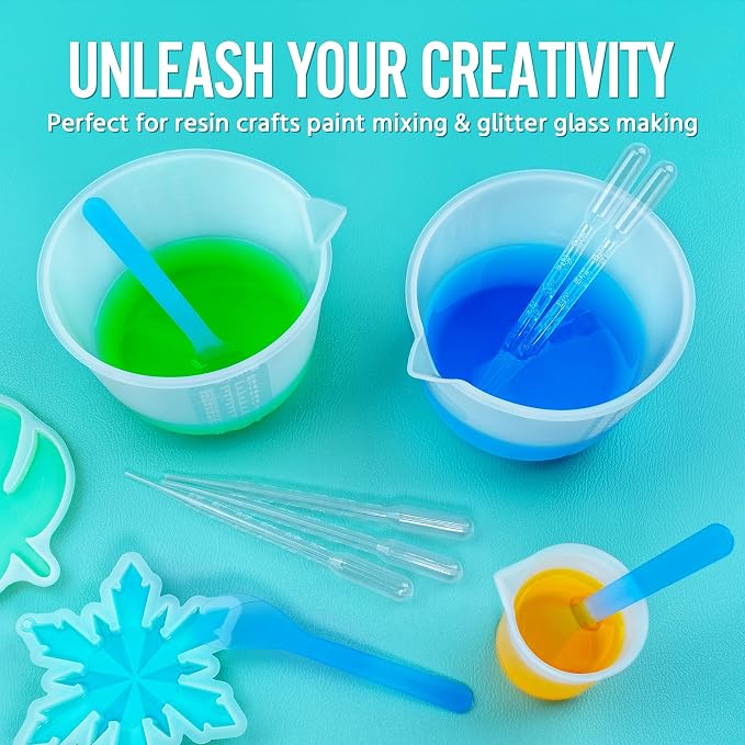 Silicone Resin Mixing Measuring Bowls 2Pcs 600ml/20oz - Image 7