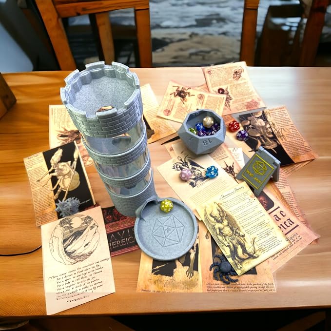 Castle Dice Tower Works with Standard Size Rollers, - Image 3