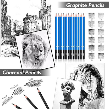 Caliart 176PCS Art Supplies Sketching Kit - Image 4