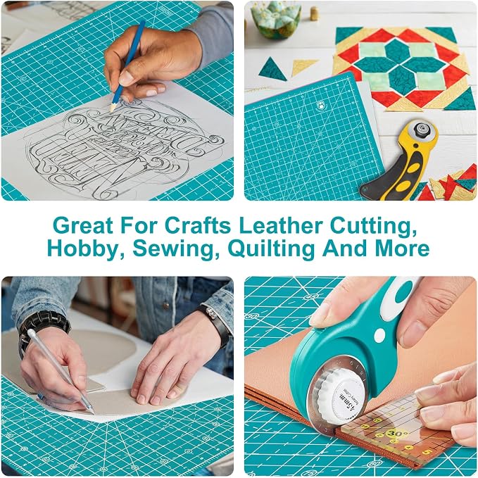 Headley Tools 17"x17" Rotating Cutting Mat, Self Healing Mat - Image 7