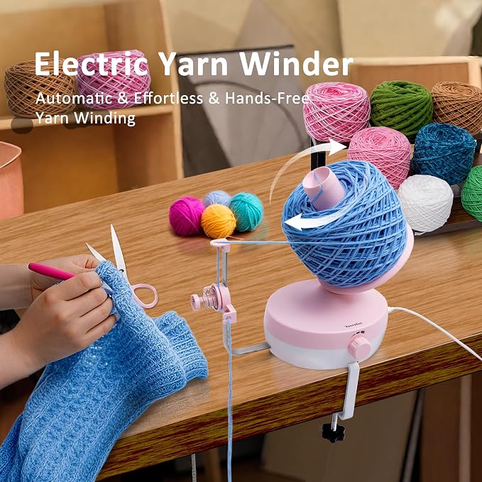Yocrefun Electric Yarn Winder, Automatic Yarn Ball Winder - Image 2