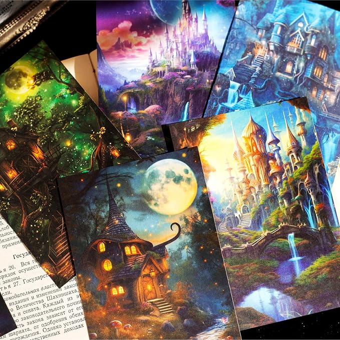 Fantasy Territory Scrapbook Paper Set, Scrapbooking, DIY Projects, and Art - Image 4