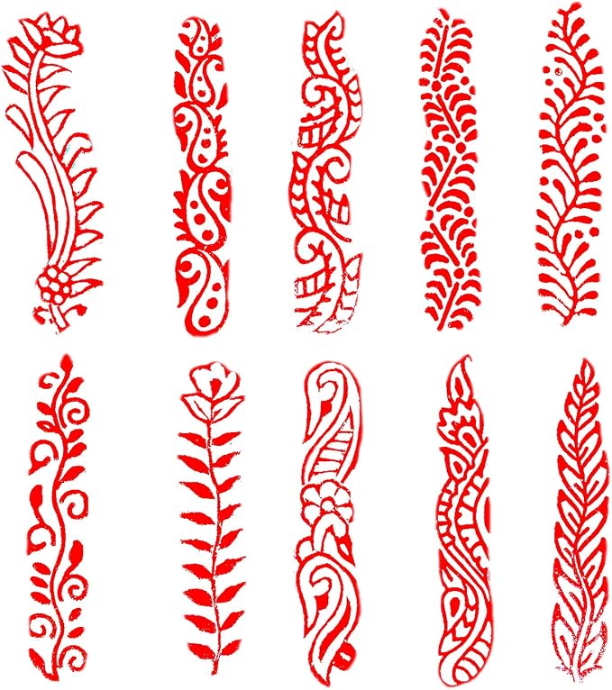 Royal Kraft Border Wooden Printing Stamps - Image 2