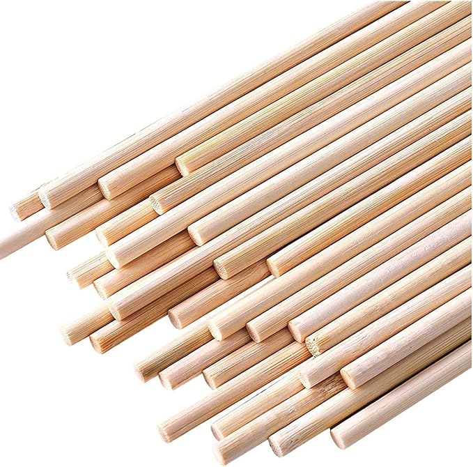 HOPELF 100PCS Dowel Rods Wood Sticks Wooden Dowel Rods by PersonalizedTouchMakingYourMomentsMeanSoMuch