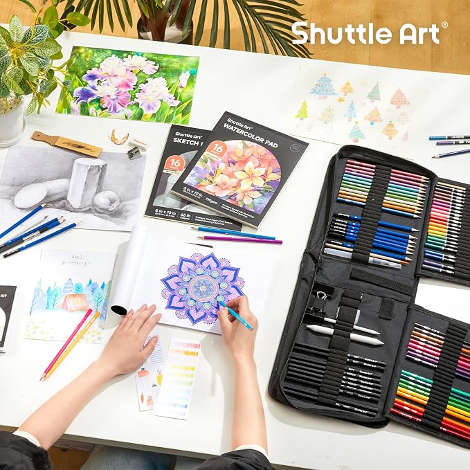 Shuttle Art 103 PCS Drawing Kit, Professional Drawing Supplies - Image 6