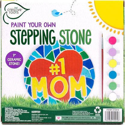 Creative Roots Paint Your Own #1 MOM Stepping Stone, Craft Kits - Image 9