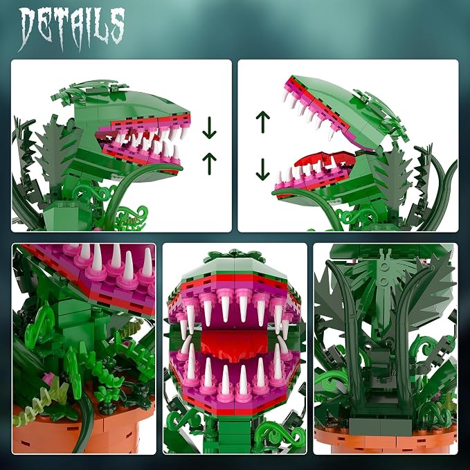 Audrey 2 Cannibal Flower Building Block Set, Little Shop of Horrors Piranha - Image 4
